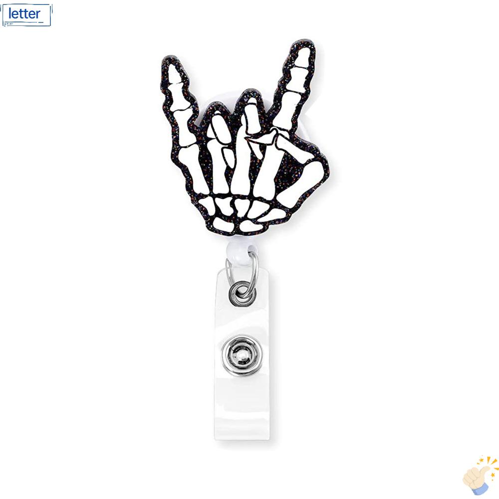 LET Móc Khóa Có Thể Thu Gọn Dùng Đựng Thẻ Id Bằng Acrylic Tiện Dụng