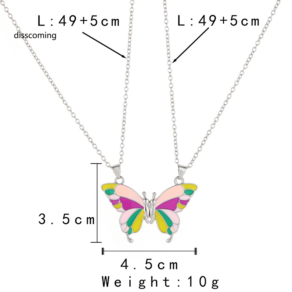 Sl| Bộ Vòng Cổ Hình Bướm Thả Màu Sắc