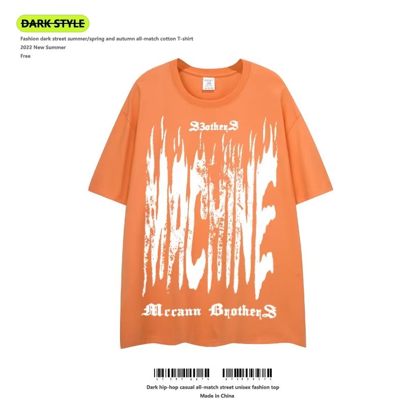 Áo Thun Cotton Tay Ngắn Phong Cách Hip Hop Đường Phố Âu Mỹ Thời Trang Mới 2022