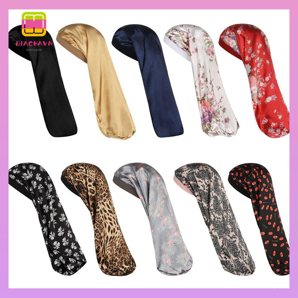 DIACHAVN Mũ Trùm Tóc Bằng Vải Satin Thời Trang Cho Nữ