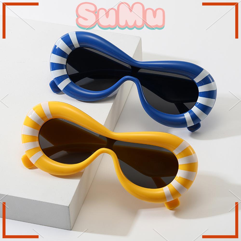 SUMU Kính Mát Oval Y2K Thời Trang Cho Nam Nữ