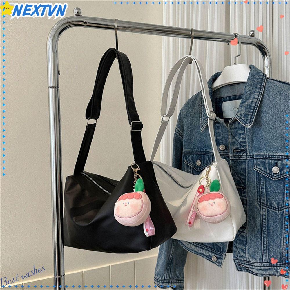 NEXTVN Túi Đeo Chéo Da PU Màu Trơn Sức Chứa Lớn Thời Trang Cho Nữ