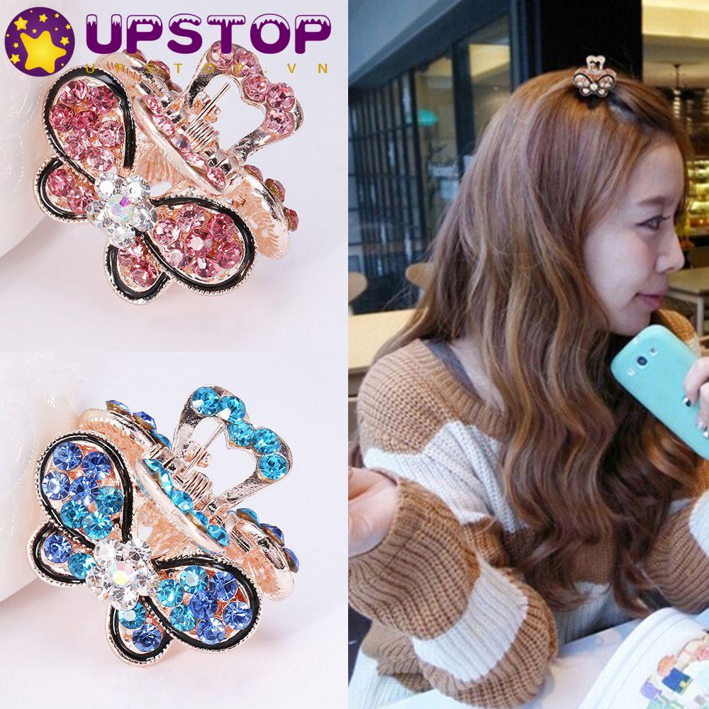 UPSTOPVN Kẹp TóC HìNh BướM ĐíNh Kim Cương Giả ThờI Trang Cho