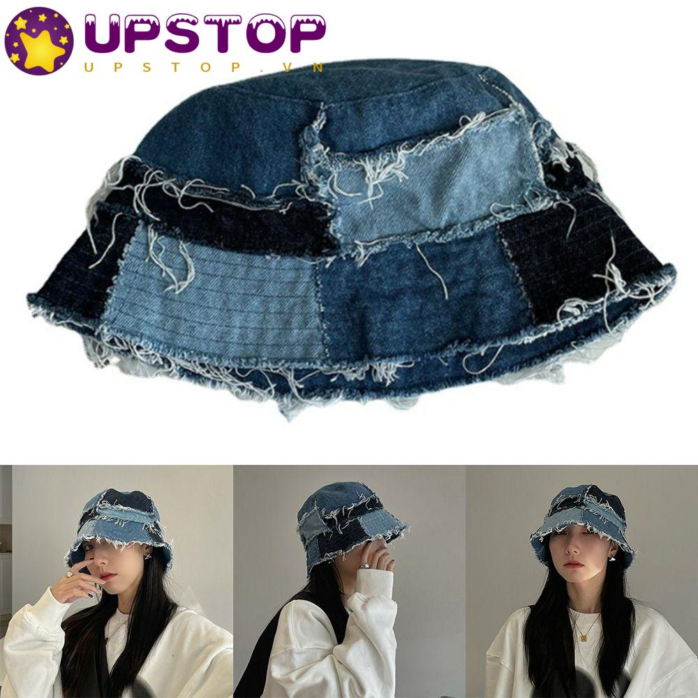 UPSTOPVN Nón Tai Bèo Denim Thoáng Khí Thời Trang Mùa Hè