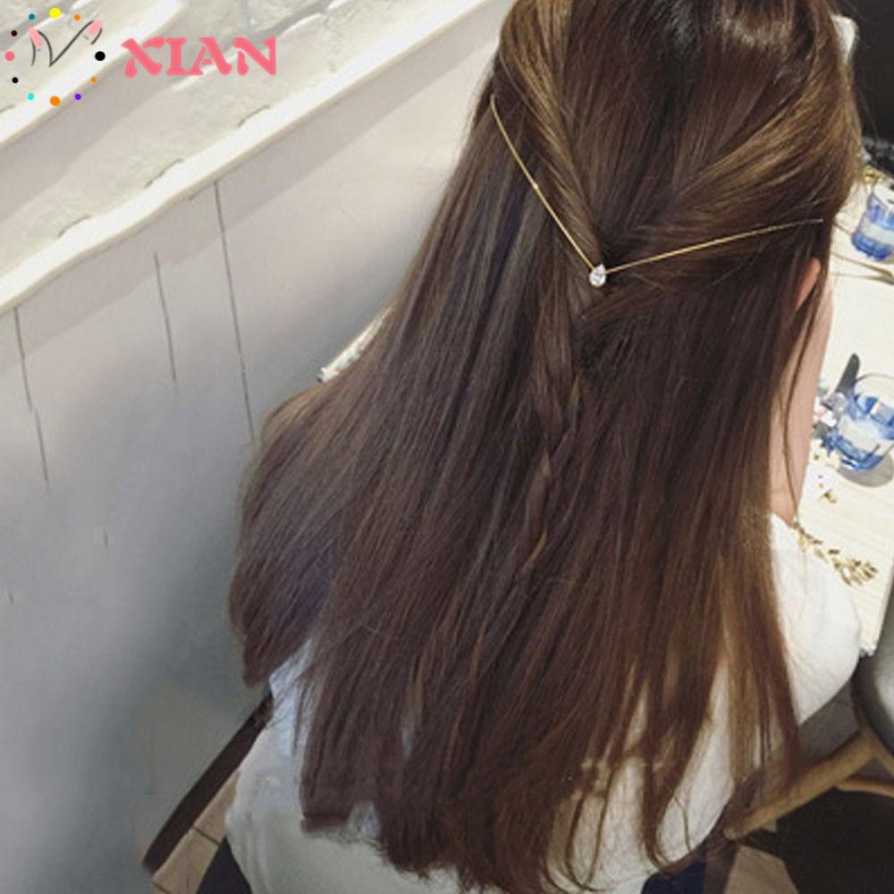 XIANTIN Kẹp Tóc Đính Đá Thanh Lịch Cho Cô Dâu
