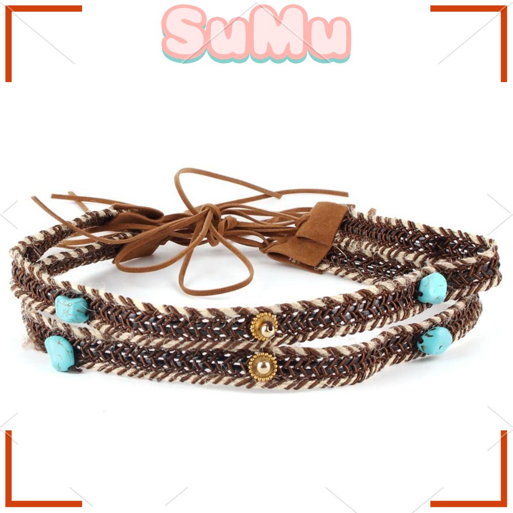 SUMU Dây Thắt Lưng Bện Handmade Thời Trang Cho Nam
