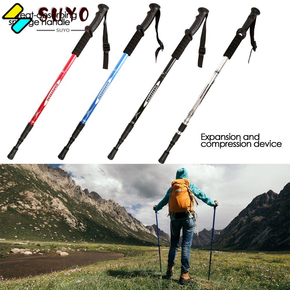 SUYO Gậy Đi Bộ Bằng Nhôm Với Tay Cầm ABS Có Thể Gấp Gọn Tiện