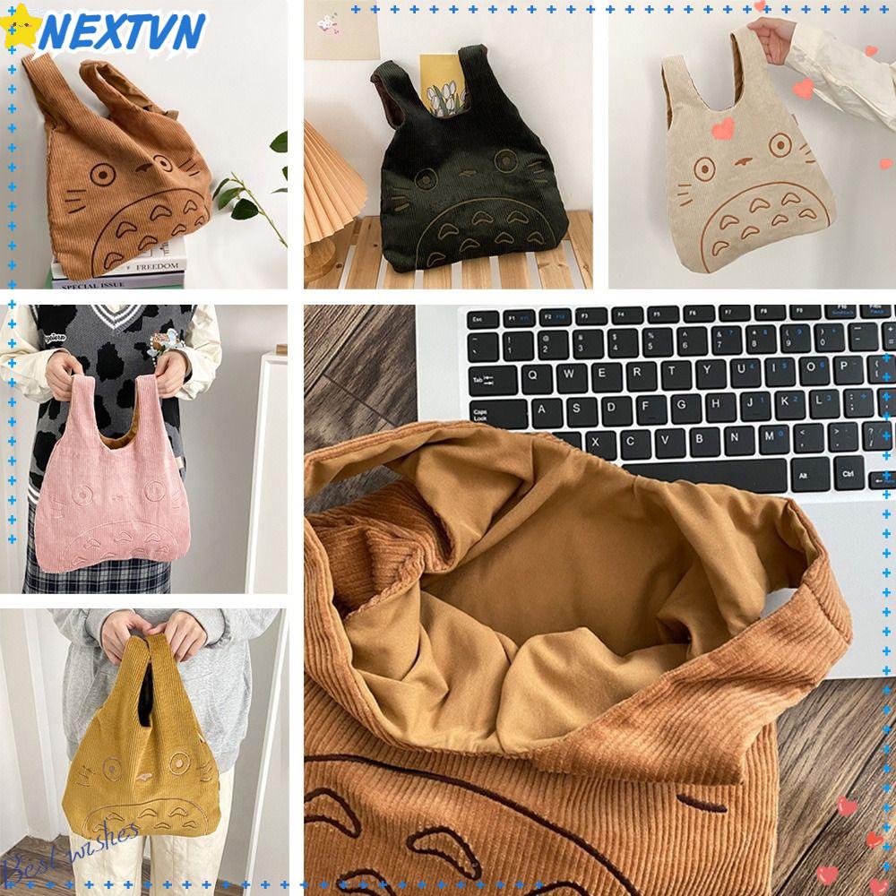 NEXTVN Tấm Vải Cotton Cỡ Lớn In Hoạt Hình Totoro Dễ Thương