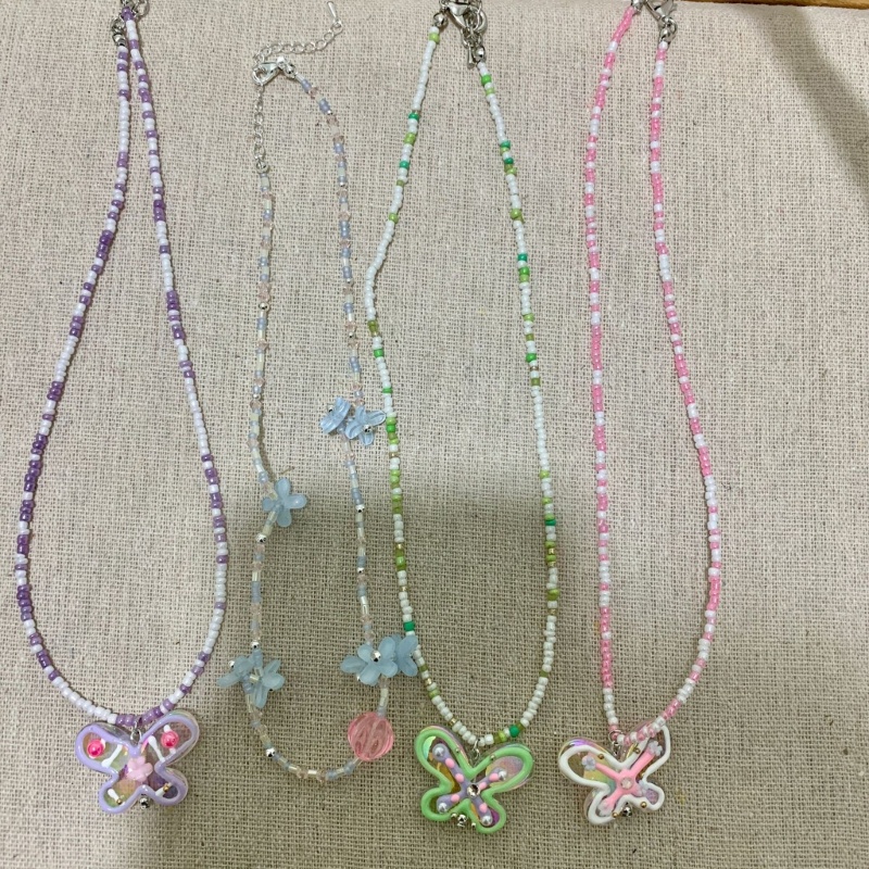 Vòng Cổ Choker Y2K Đính Hạt Acrylic Thời Trang