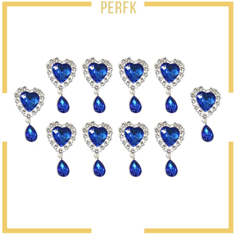 Set 10 / 10 Viên Đá Giả Kim Cương Mặt Phẳng Trang Trí Quần Áo DIY