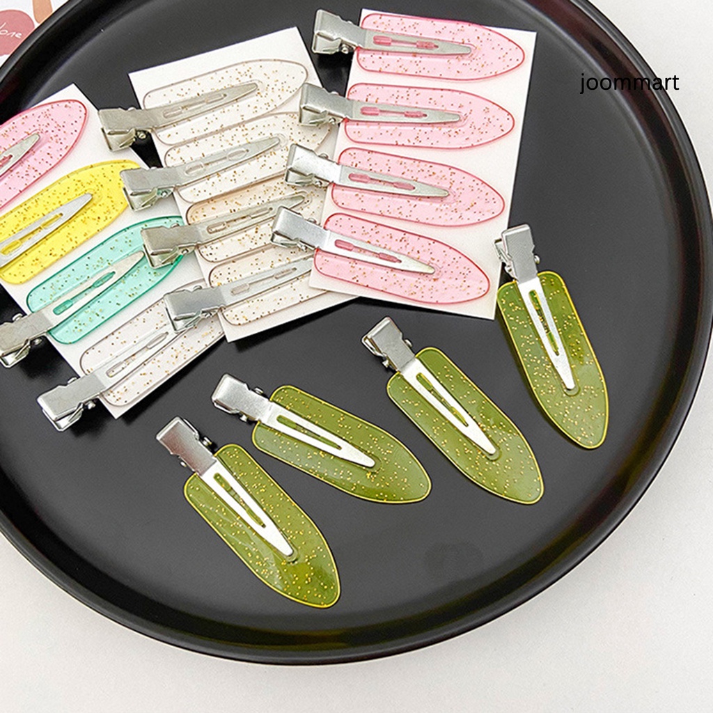 Bộ 4 Kẹp Tóc Acrylic Màu Sắc Tươi Sáng Siêu Nhẹ Không Trượt Dễ Sử Dụng