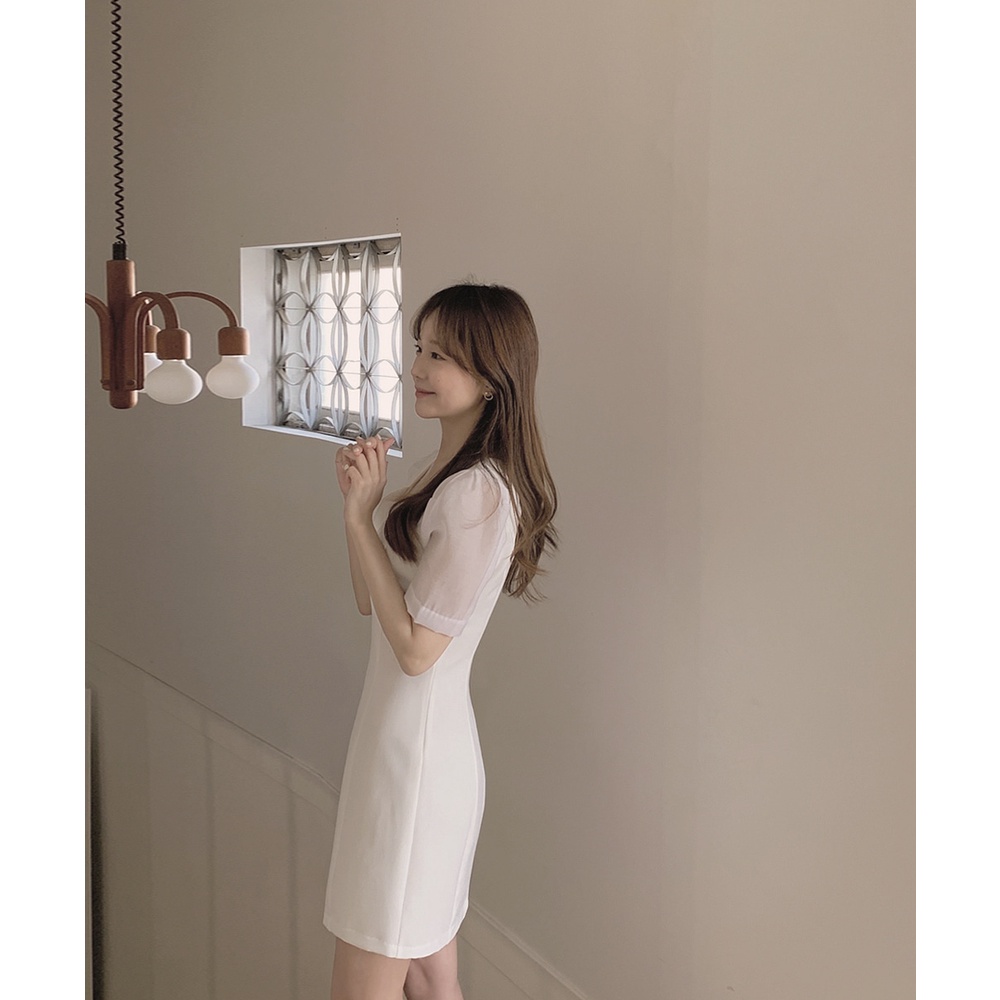 Đầm Dáng Chữ A Tay Ngắn Màu Sắc Thời Trang Mùa Hè Xinh Xắn Cho Nữ