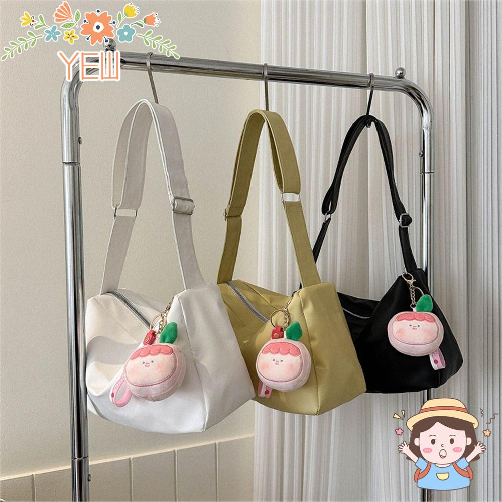 YEW Túi Xách Da PU Sức Chứa Lớn Màu Trơn Thời Trang Cho Nữ