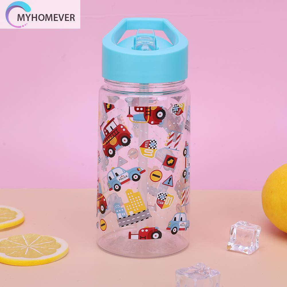 Bình Nước Thể Thao 450ML Có Ống Hút Dễ Thương Cho Bé