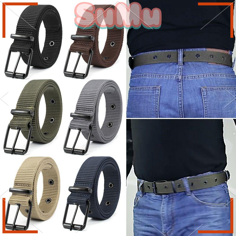 SUMU Dây Thắt Lưng Vải Canvas Nylon Bện Thời Trang Sang Trọng Cho Nữ