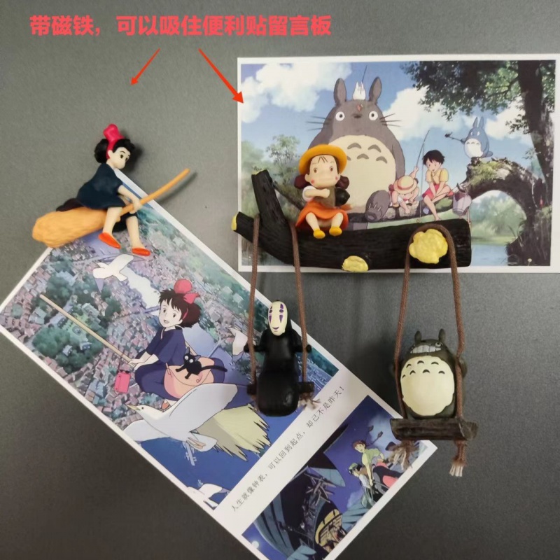 Kiki 'S Delivery Service Miếng Dán Nam Châm Bảng Đen Ghi Chú Trang Trí Tủ Lạnh Hình Totoro
