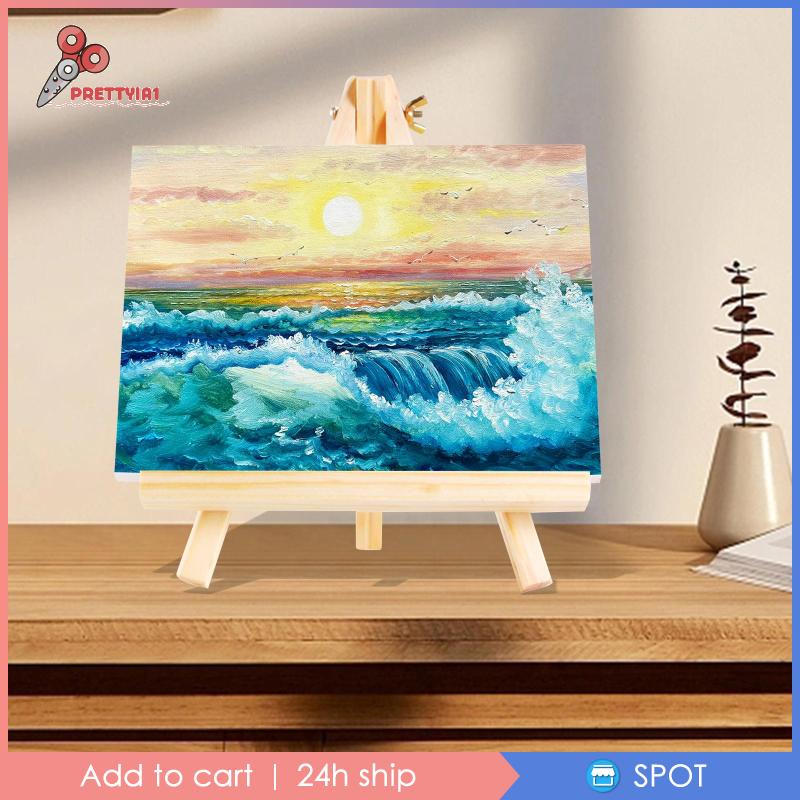 Giá Đỡ Ba Chân Mini Bằng Gỗ Trưng Bày Tranh Vẽ Thủ Công Dành Cho Trẻ Em