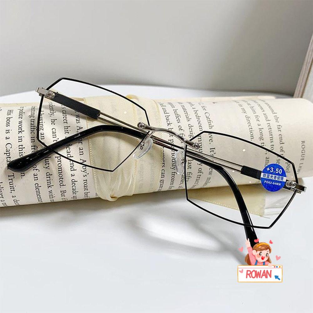 ROWANS Kính Đọc Sách Gọng Kim Loại Chống Ánh Sáng Xanh Thiết Kế Đơn
