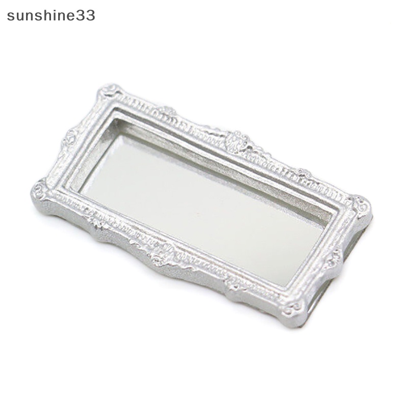 Gương Vuông Nhỏ Xinh Trang Trí Nhà Búp Bê Tỉ Lệ 1: 12