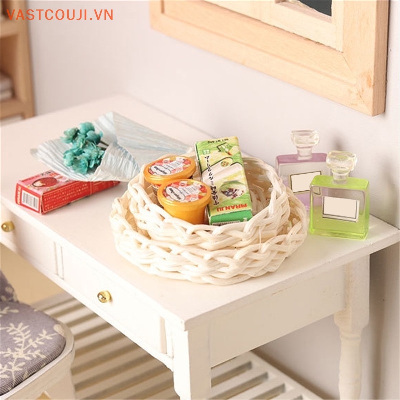Giỏ Đựng Trái Cây / Thức Ăn Trang Trí Nhà Búp Bê Tỉ Lệ 1: 12