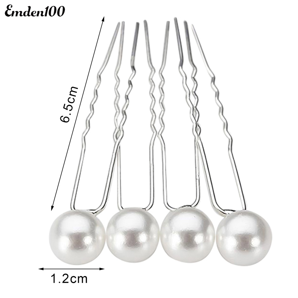 Set 20 Kẹp Tóc Đính Ngọc Trai Giả Thời Trang Cho Nữ