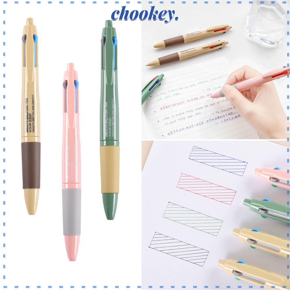 CHOOKEY Bút Bi Nhiều Màu Ngòi 0.5mm