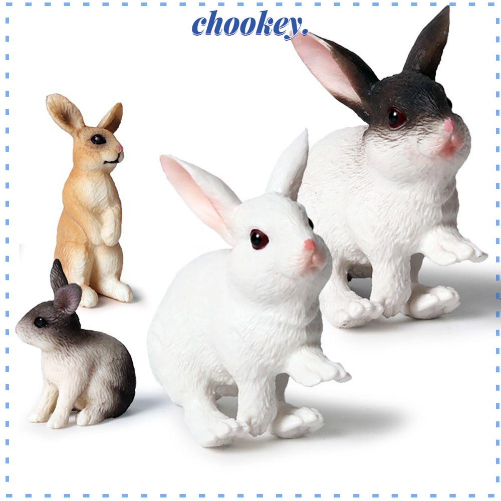 CHOOKEY Đồ Chơi Mô Hình Thỏ Hoang Dã Giáo Dục Nhận Thức Cho Trẻ Em