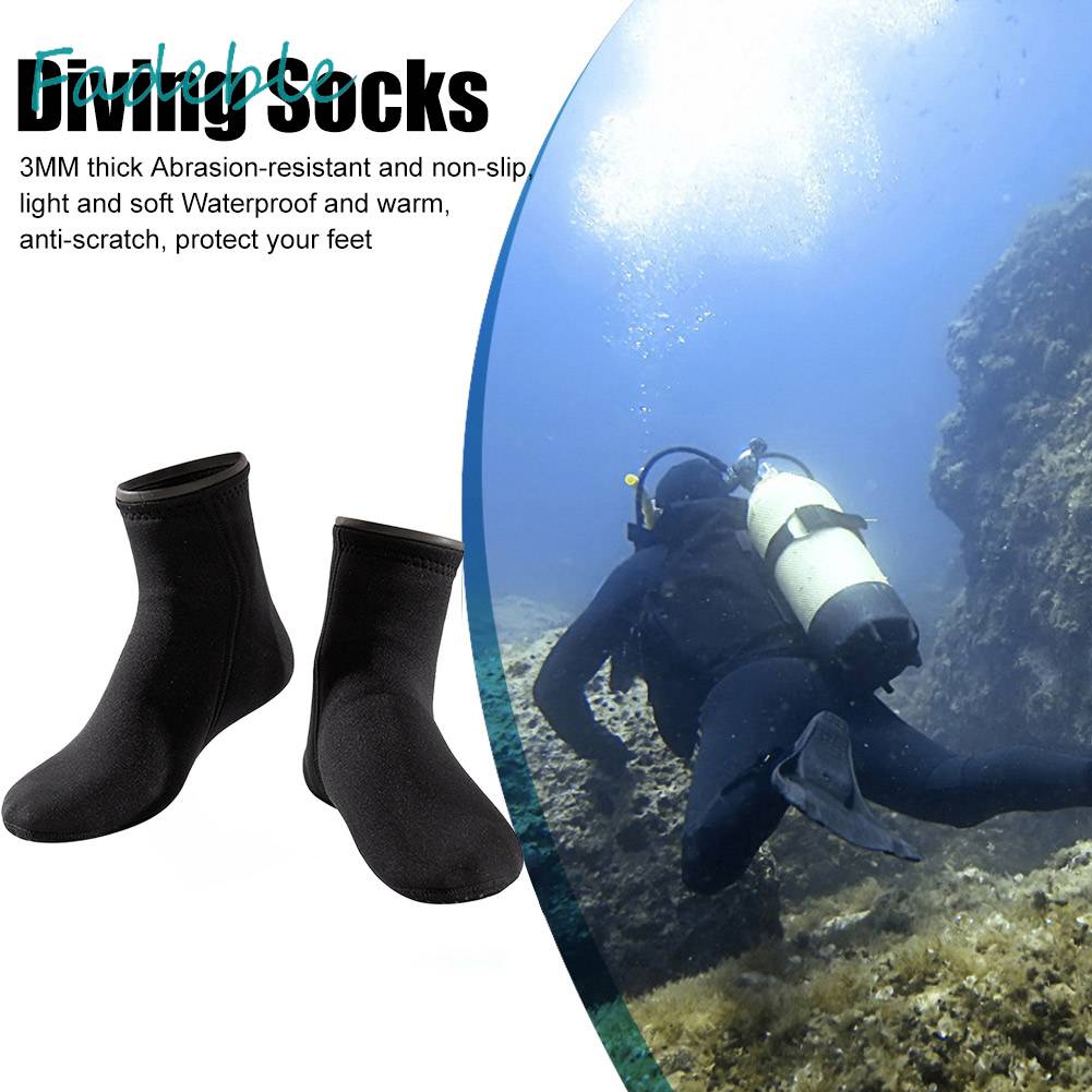 Vớ Đi Biển Bằng Neoprene Gọn Nhẹ Chống Trượt Giữ Ấm Mùa Đông Cho Nam Nữ