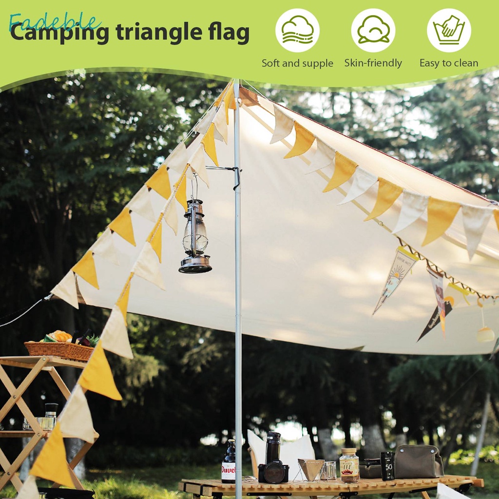 Cờ Tam Giác Treo Lều Cắm Trại Ngoài Trời Tiện Dụng