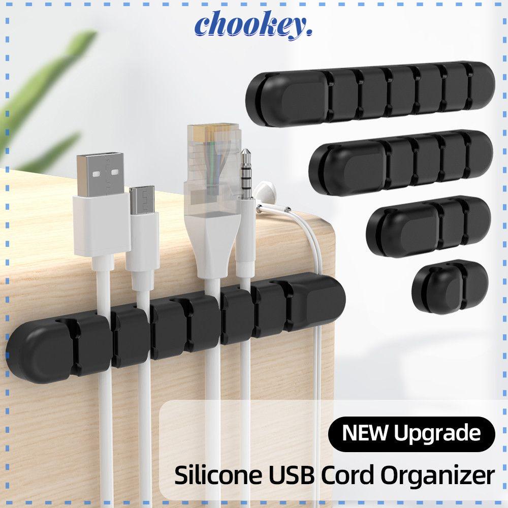 CHOOKEY Dụng Cụ Sắp Xếp Gọn Gàng Dây Cáp USB Bằng Silicone