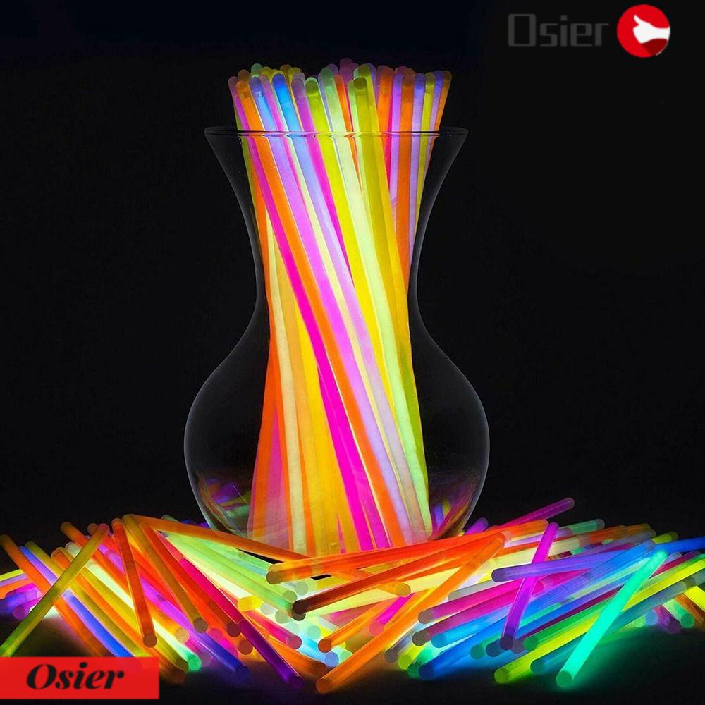 OSIER1 Set 50 / 100 / 200 / 300 Que Phát Sáng Nhiều Màu Sắc Dùng Để Trang Trí Bữa Tiệc