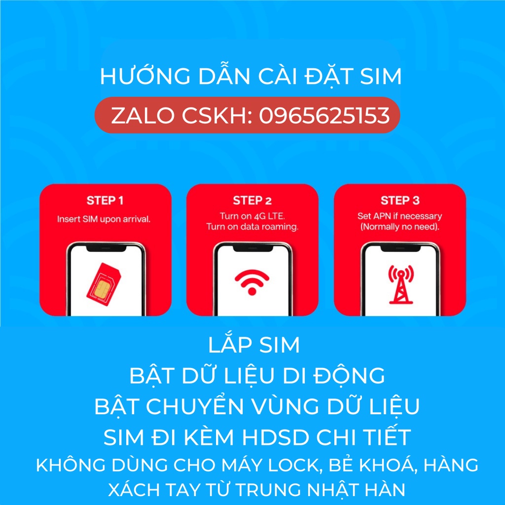 Sim Du lịch Singapore Malaysia Indonesia tốc độ cao không giới hạn trên mỗi ngày