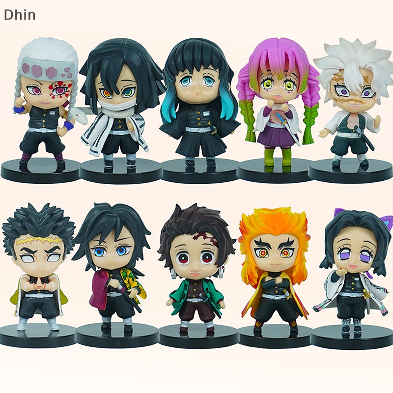 [Dhin] Set 5 Mô Hình Búp Bê Kimetsu Bằng PVC Mẫu Q Posket Bán Sỉ