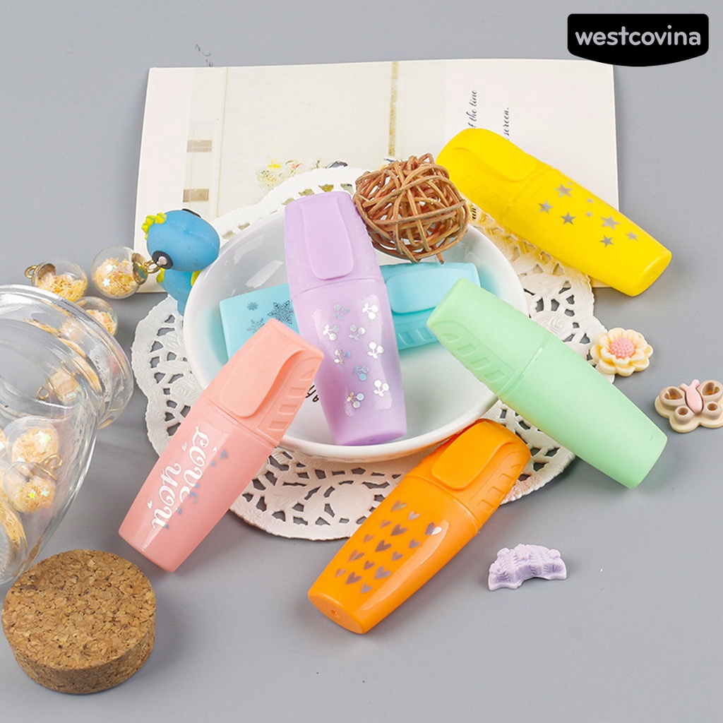 [WSTN]✎Set 6 Kẹp Nhỏ Đục Lỗ Nhiều Màu Sắc Dùng Cho Học Sinh