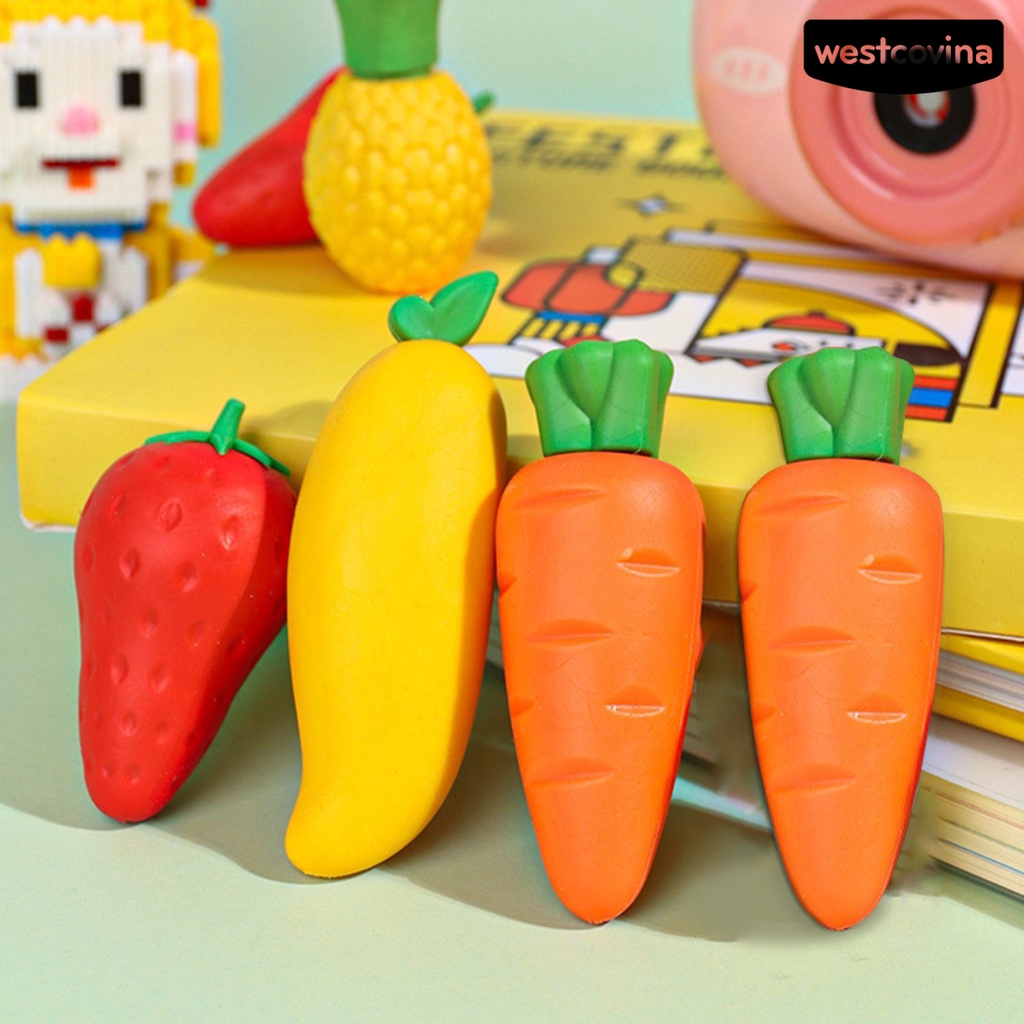 [WSTN]✎Bộ 2 Hộp Gôm Tẩy Thiết Kế Hoạt Hình Không Để Lại Dấu Vết