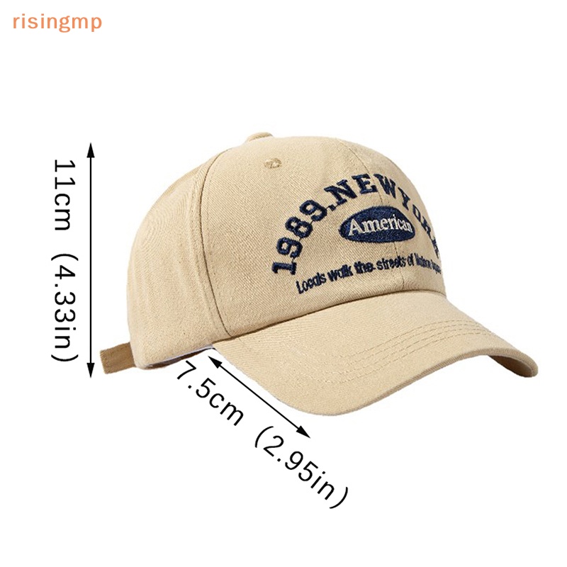 Mũ Lưỡi Trai Màu Trơn Thêu Chữ Phong Cách Hiphop Đường Phố Cho Nam Và Nữ