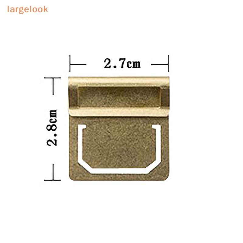 [Biglook] Set 6 Kẹp Sách Bằng Đồng Thau Phong Cách Ngắn Dùng Làm Quà Tặng Giáo Viên