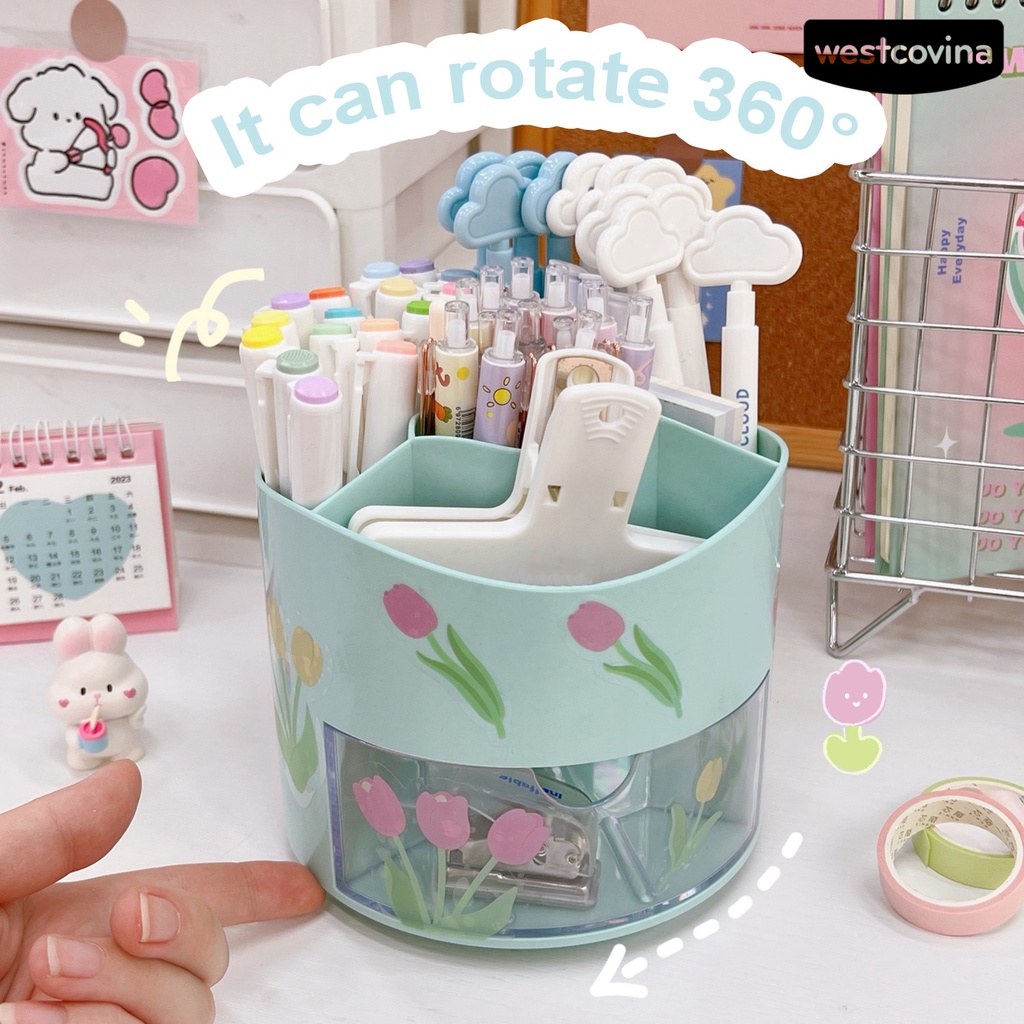 [WSTN]✎Giá Đựng Bút Nhiều Ngăn Màu Sắc Sức Chứa Lớn Tiện Dụng