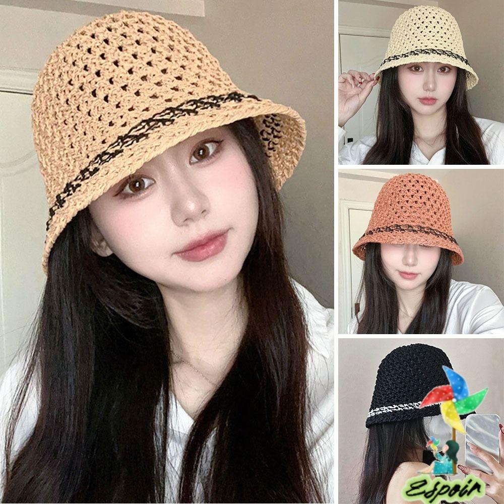 ESPO Mũ Cói Tai Bèo Thoáng Khí Thời Trang Mùa Hè