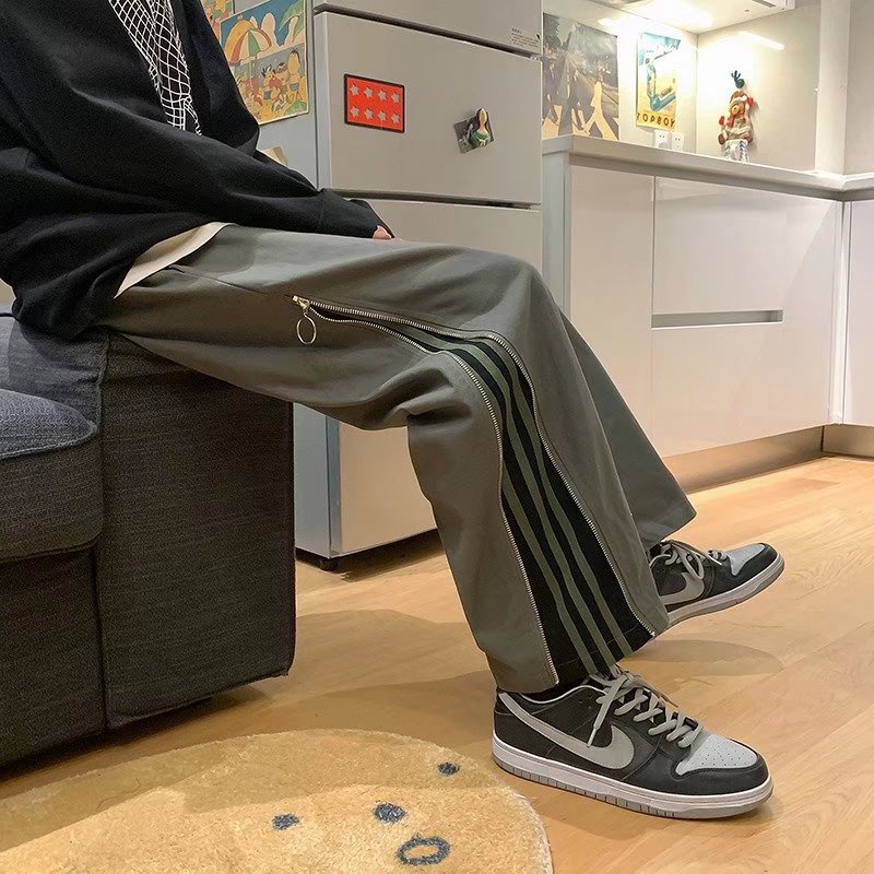 Quần Dài Dáng Suông Rộng Phong Cách Thời Trang Đường Phố Cho Nam Giới