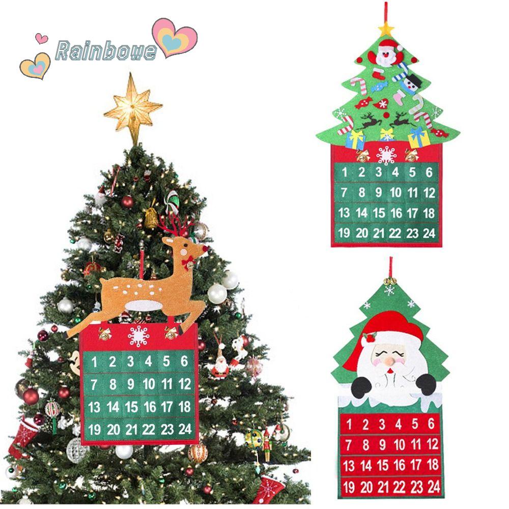 RAINBOW Lịch Treo Tường 24 Ngày Giáng Sinh Dễ Thương Cho Bé