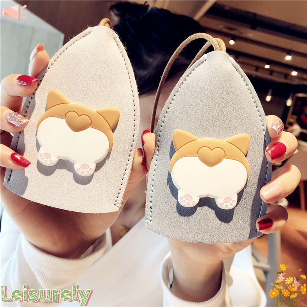 LEILY Vỏ Bọc Chìa Khóa Xe Hơi Họa Tiết Hoạt Hình Chống Trượt