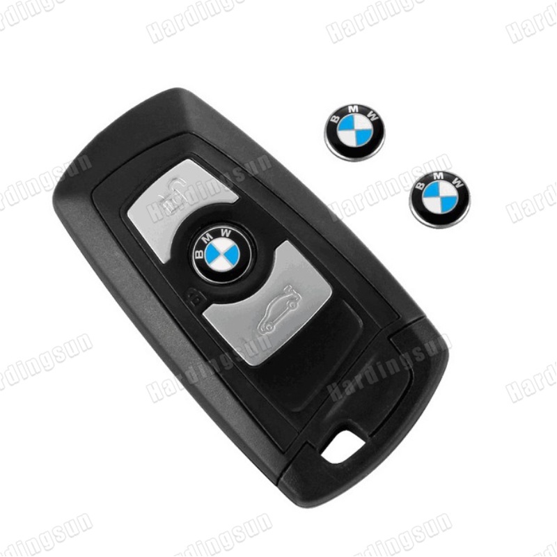 Bộ 10 Logo Dán Chìa Khóa Điều Khiển Từ Xa 11mm Cho BMW F30 F10 E36 E39 E46 E60 E90 M3 M5 M6 MSport
