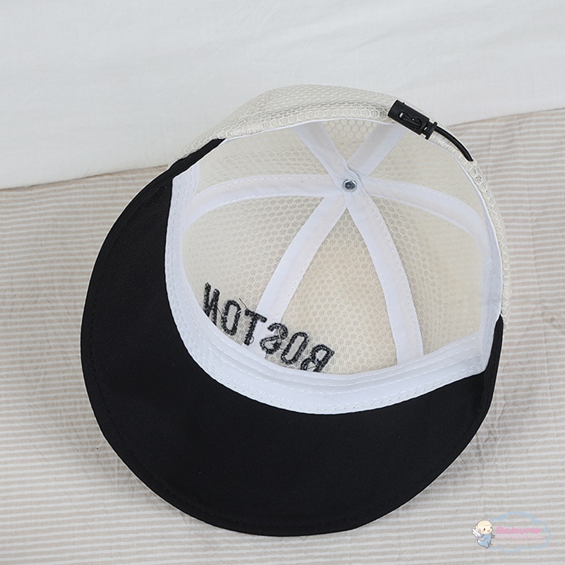 Mũ Lưỡi Trai Vải Cotton Phối Lưới Thoáng Khí Thời Trang Dễ Thương Cho Bé