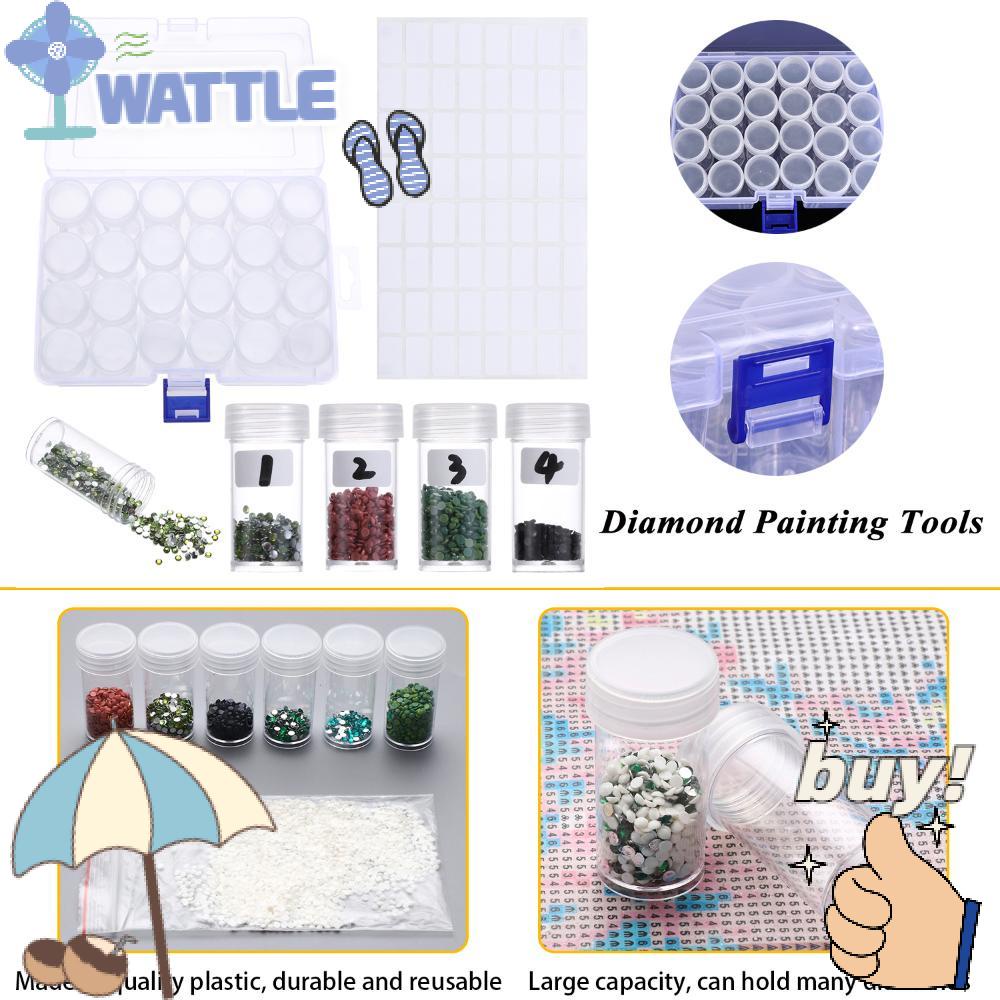 WTTLE Bộ Phụ Kiện Làm Tranh Đính Đá DIY Hình Chai Nước Độc Đáo