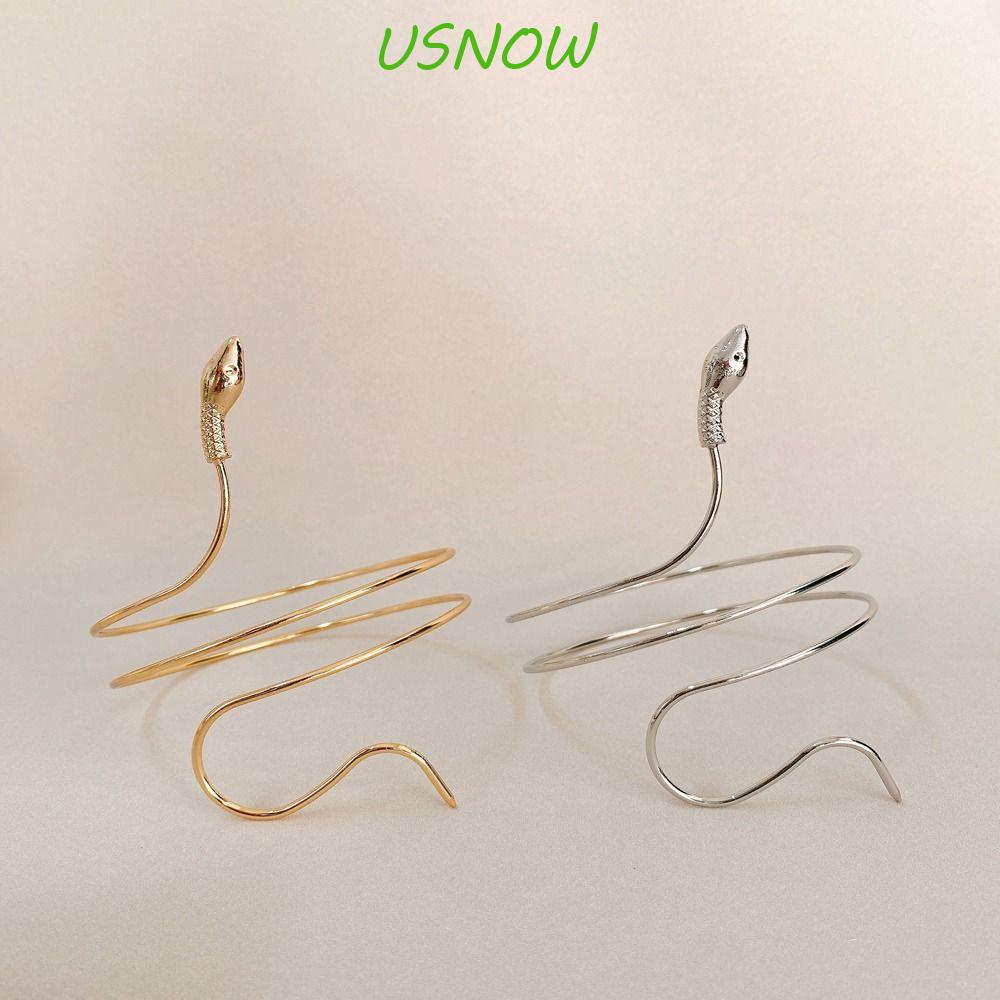 USNOW Vòng Đeo Cánh Tay Dạng Rắn Phong Cách Punk Cá Tính Dành Cho Nữ