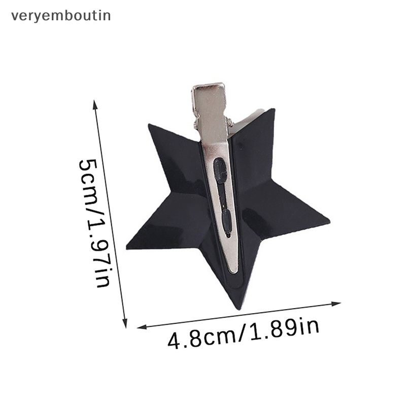 Set 5 Kẹp Tóc Hình Ngôi Sao Bằng Kim Loại Đơn Giản Thời Trang Hàn Quốc Cho Nữ