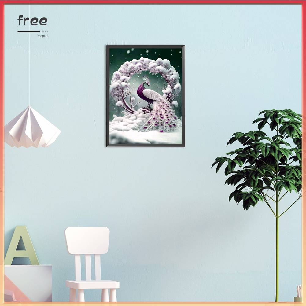 Tranh Đính Đá Kim Cương Toàn Bộ 5D DIY Hình Vẽ Công Trang Trí Nhà