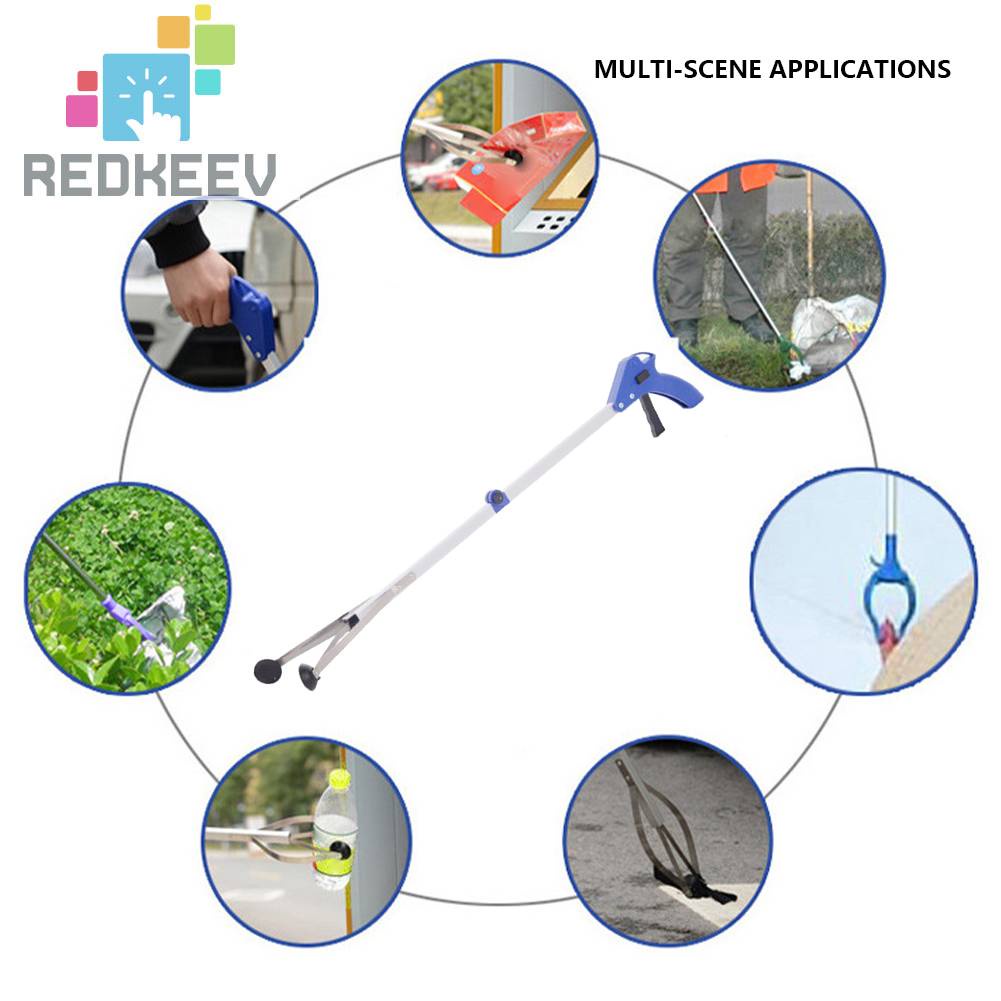 Kẹp Nhặt Rác Bằng Hợp Kim Nhôm Tiện Dụng Cho Gia Đình / Ngoài Trời / Làm Việc