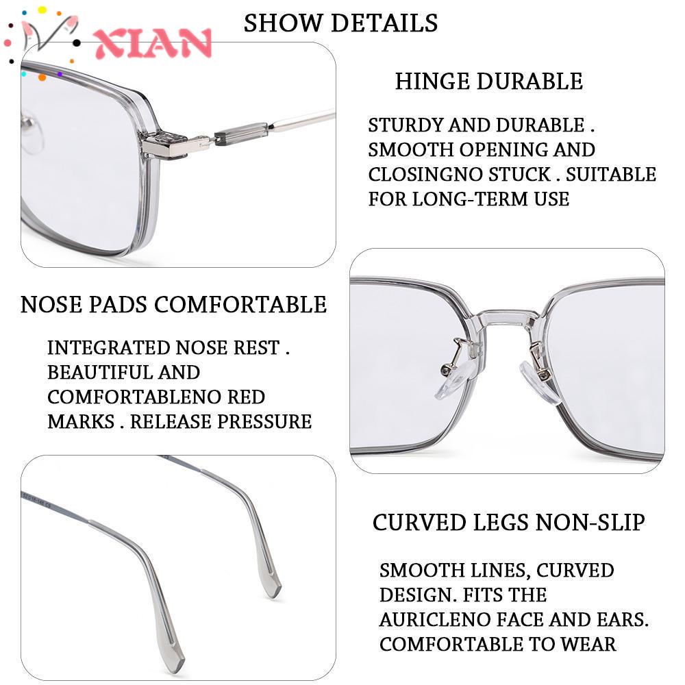 XIANTIN Kính Mát Oversized Chống Tia UV Cho Nữ